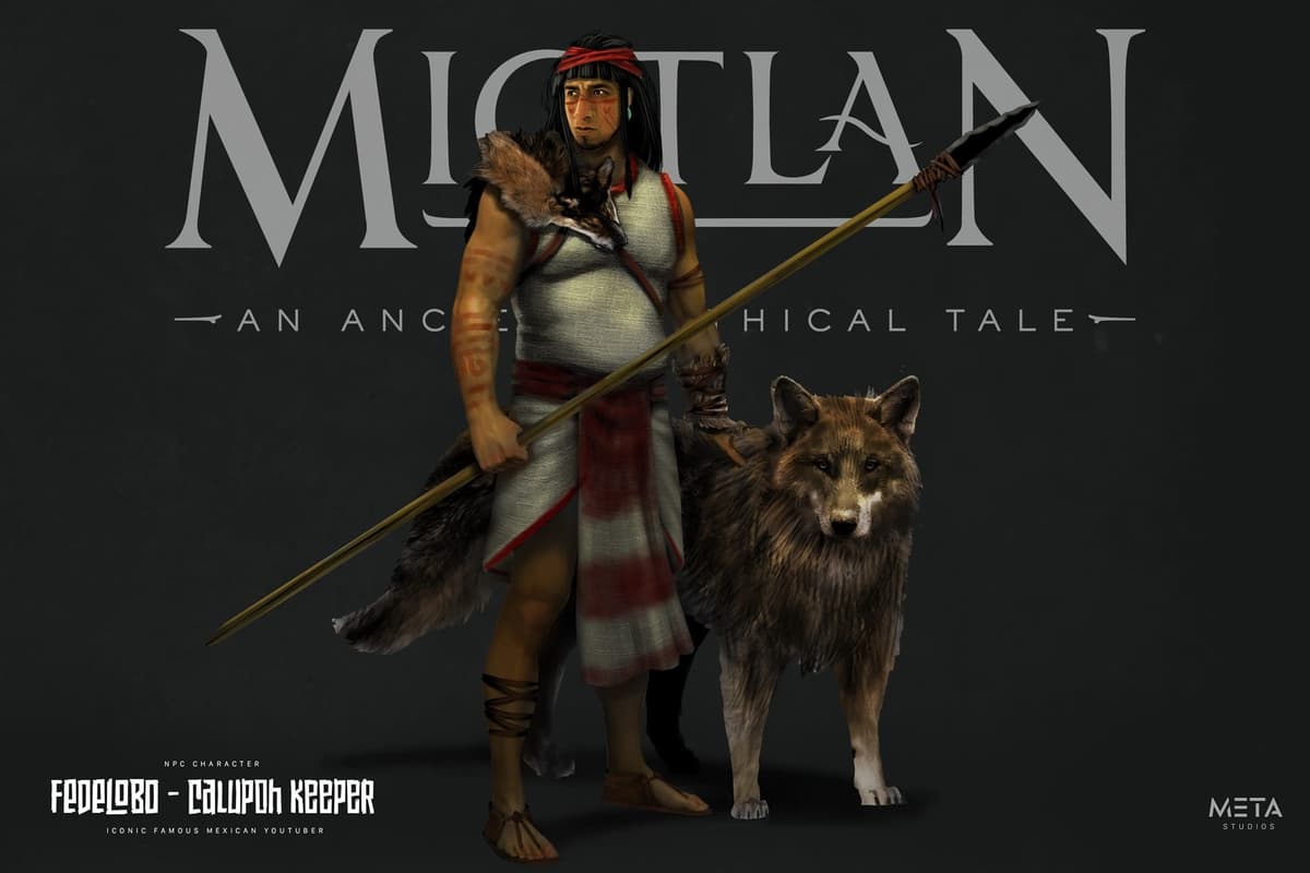 Youtuber Fedelobo colaborará en el videojuego mexicano "Mictlan: An Ancient Mythical Tale"