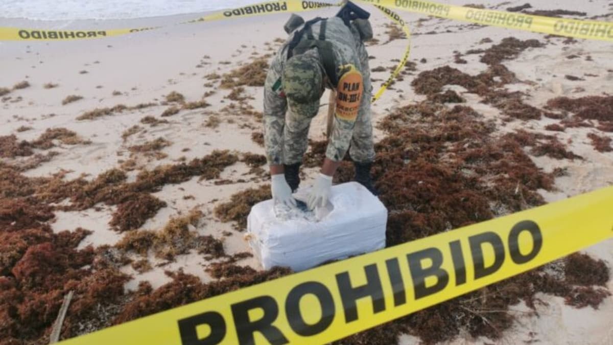 Recalan 30 paquetes de cocaína en Cozumel