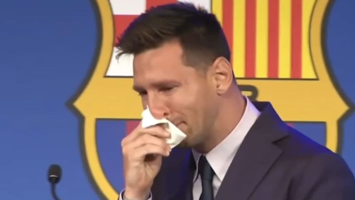 VIDEO: Messi rompe en llanto tras despedirse del Barcelona, su club por 21 años