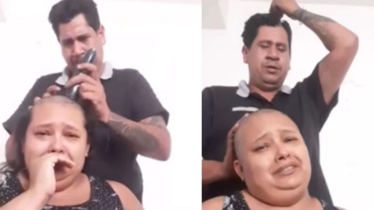 ¡Gesto de amor! Se rapó la cabeza en apoyo su esposa con cáncer de mama