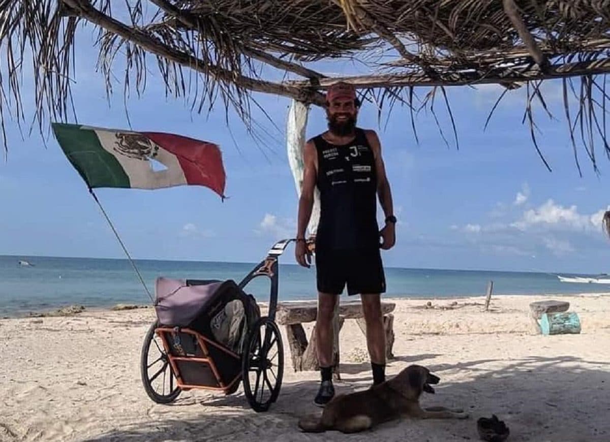 VA PARA CANCÚN: "Forrest Gump" de la vida real está en Campeche