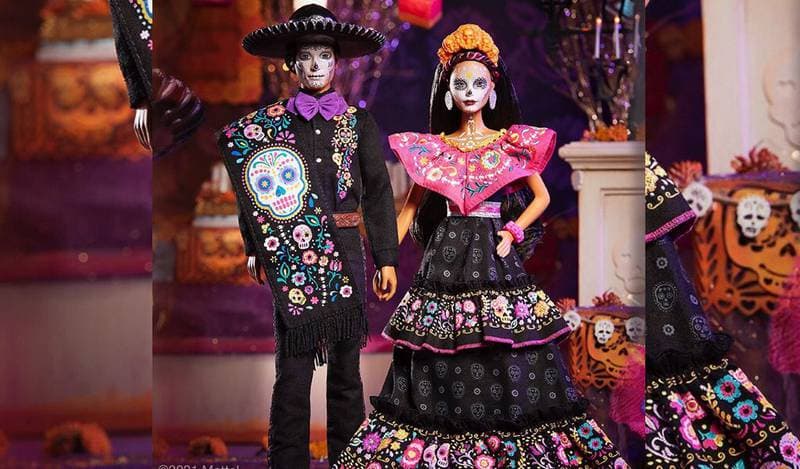 Barbie y Ken lucen como Catrina y Catrín para honrar Día de Muertos