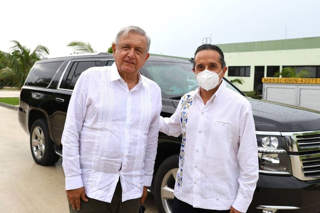 Supervisa AMLO construcción del tramo 4 del Tren Maya en Quintana Roo