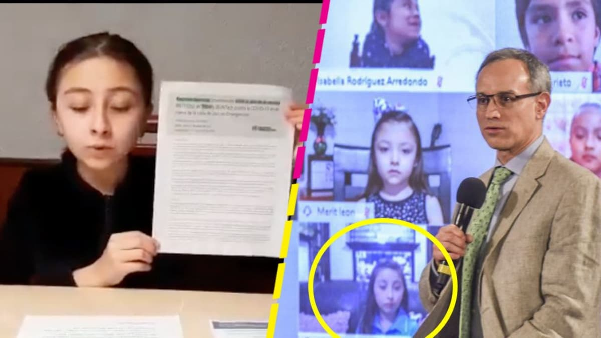 Niña que apareció en conferencia de López-Gatell exige ser vacunada por tiene diabetes