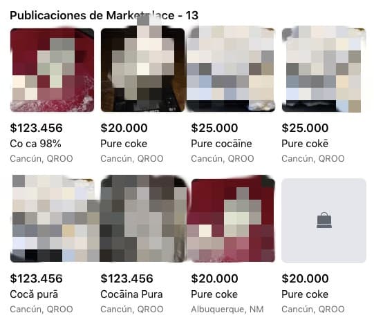 ¿VENDEN COCA POR FACEBOOK? Ofertan en Marketplace la droga colombiana en Cancún