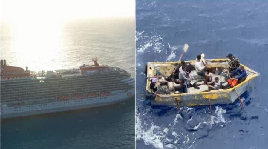 Crucero de Virgin rescata a balseros en Florida