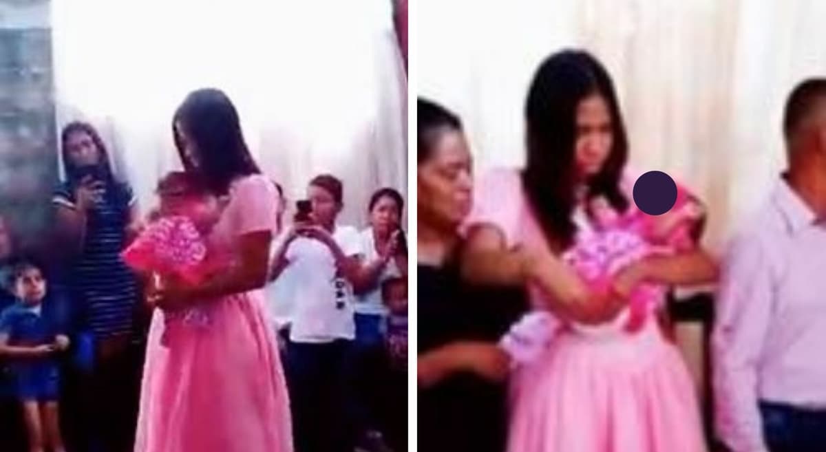 VIDEO VIRAL: Celebra sus XV Años bailando el vals con su bebita y es viuda