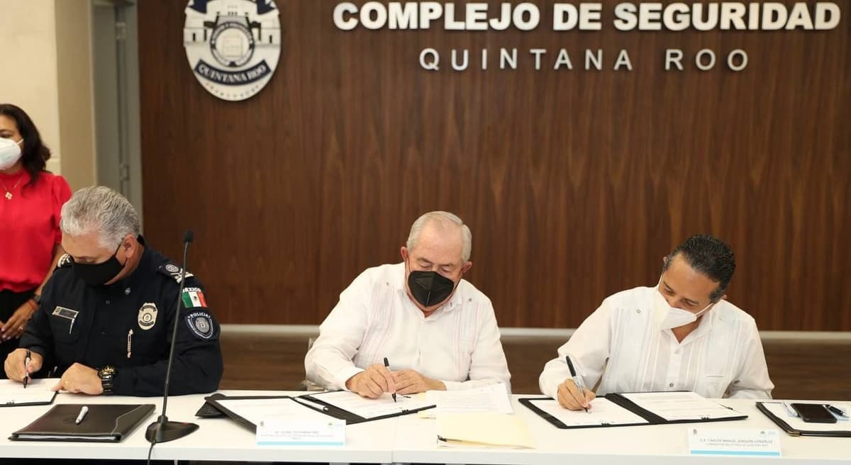 Quintana Roo firma el Convenio Multifuente con el Secretariado Ejecutivo del Sistema Nacional de Seguridad Pública