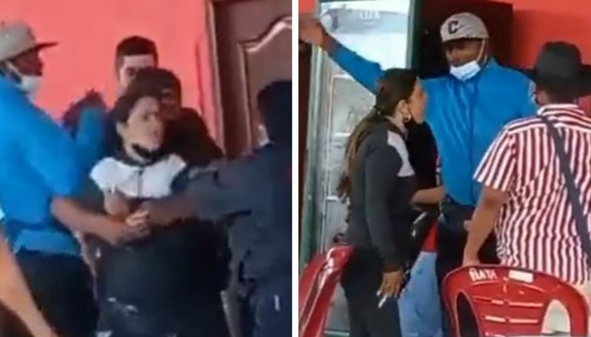 VIDEO VIRAL: Mujer persigue a su esposo, lo encuentra en un centro nocturno