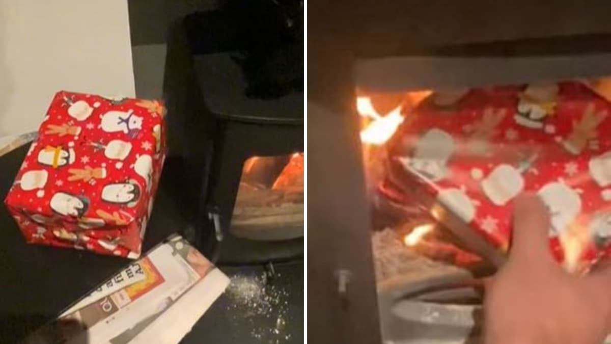 Padre utiliza extraño método para que sus hijos se porten bien: Quema de regalos de Navidad