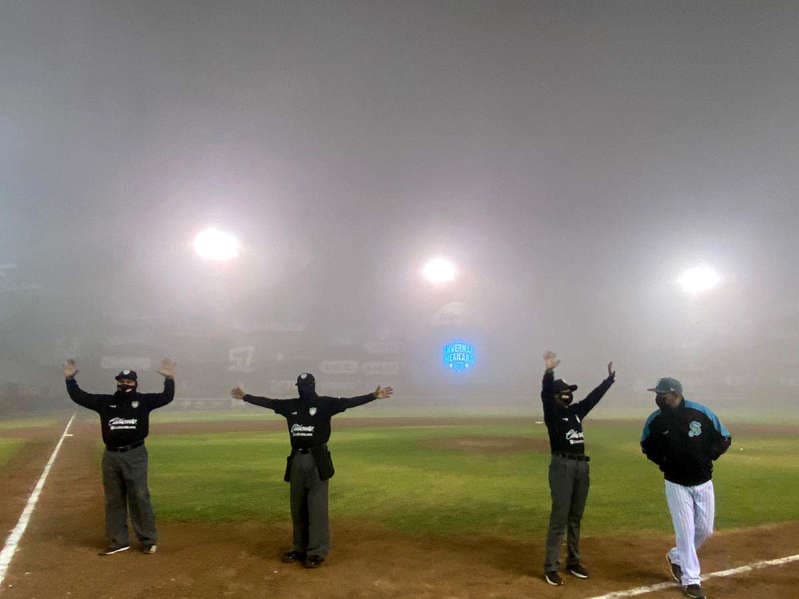 Niebla suspende partido de béisbol entre Saraperos y Algodoneros
