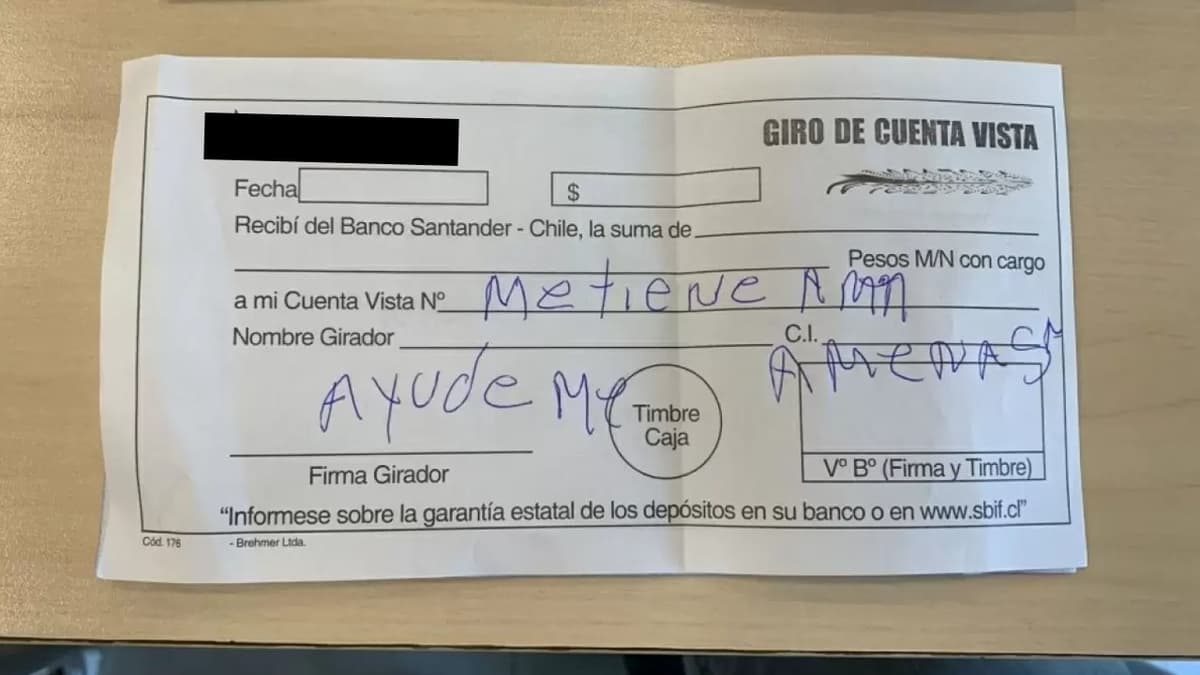 Víctima de secuestro pide auxilio mediante un formulario bancario, lo rescatan