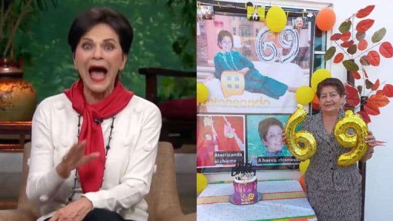 Mujer chismosa celebra cumpleaños con fiesta temática de Paty Chapoy