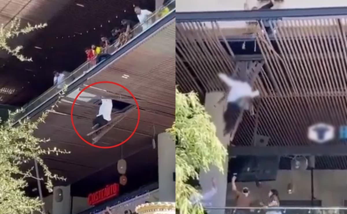 VIDEO: Hombre sobrevive luego de caer desde un tercer piso en Nuevo León