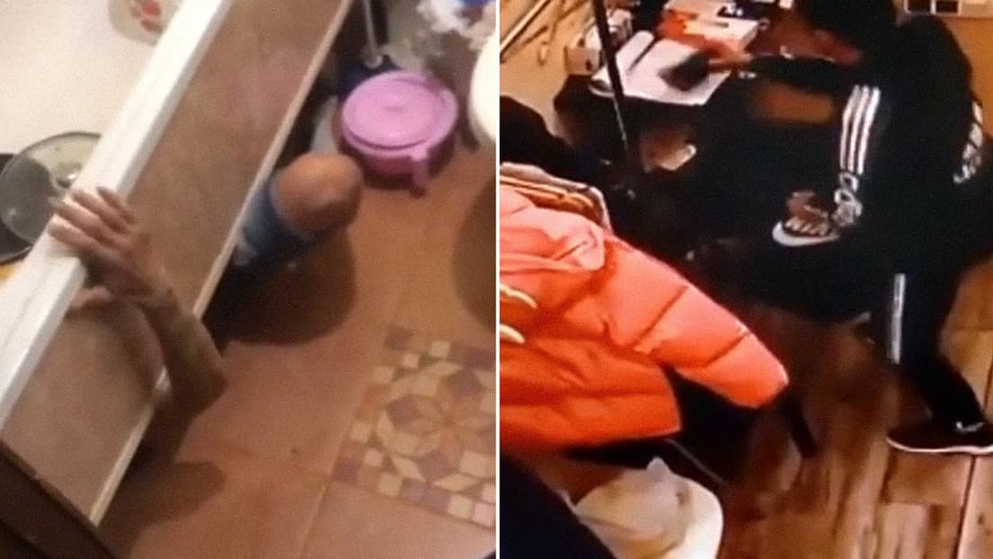 Video: Detienen por robo a joven que se escondía debajo de una bañera