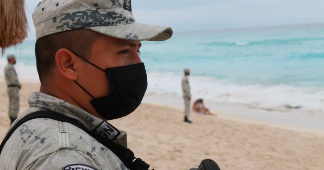 Tras ejecución de Federico Mazzoni en Mamitas Beach llega la Guardia Nacional a las playas de Q Roo