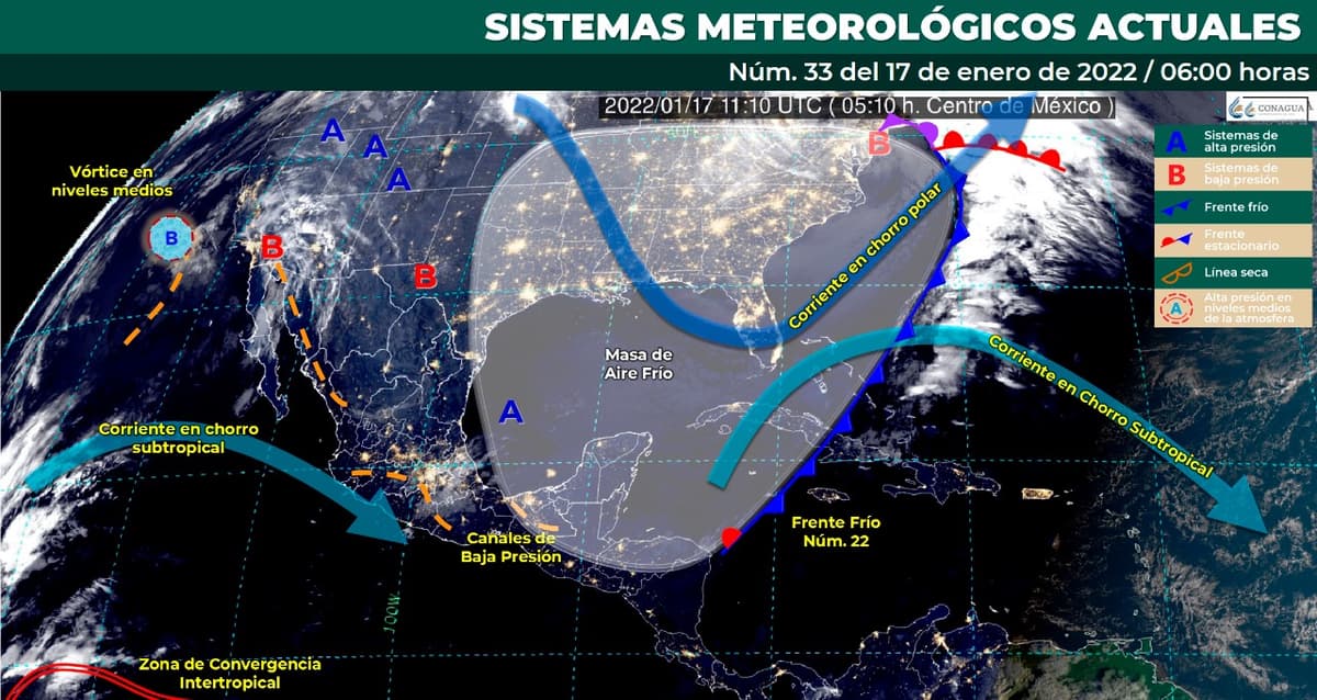 Zona Maya de Quintana Roo alcanzó los 10.5 grados C