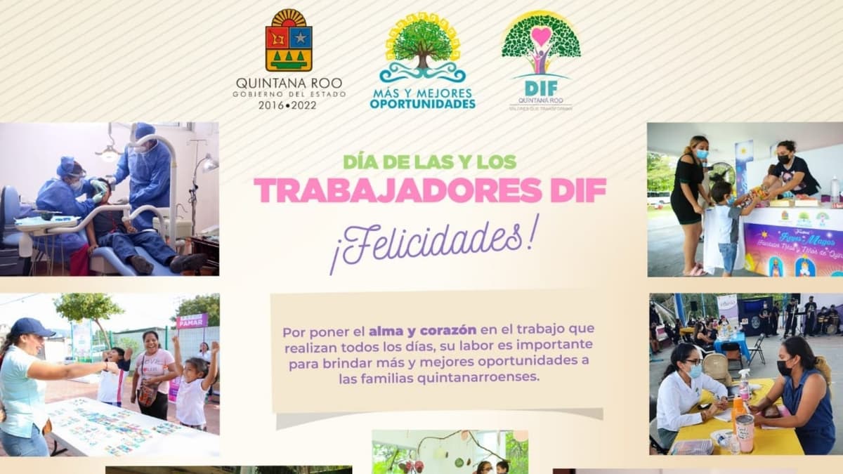 Felicita el DIF Tulum a las y los trabajadores de la institución en su día