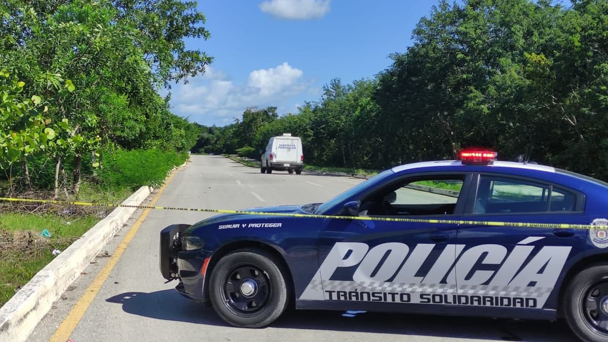Muere motociclista tras impactarse contra camión de volteo en Playa del Carmen