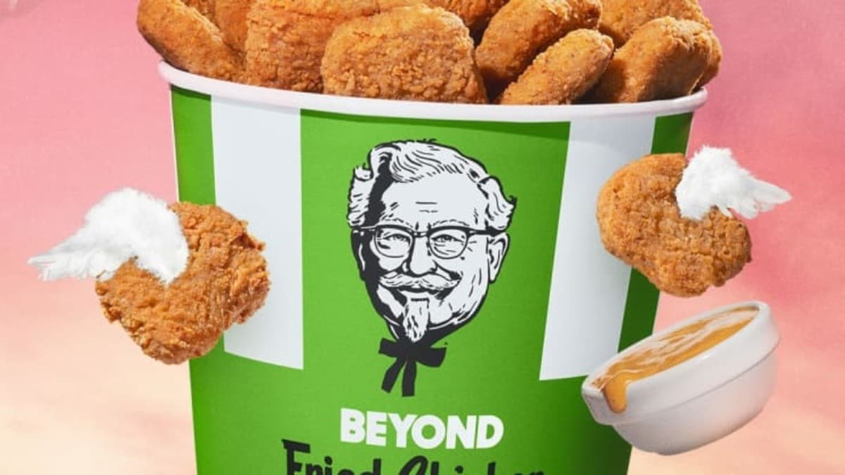 KFC comenzará a vender "pollo frito" hecho a base de plantas