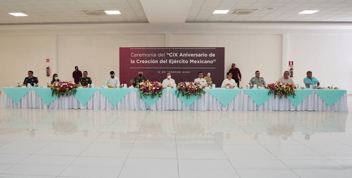 Conmemoran en Quintana Roo el 109 aniversario de la creación del Ejército Mexicano
