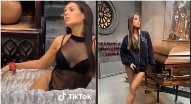 Funeraria rusa lanzó campaña publicitaria con modelos semidesnudas