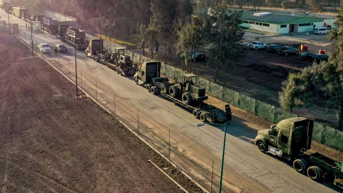 Se dirigen hacia Tulum militares que trabajarán en el Tren Maya