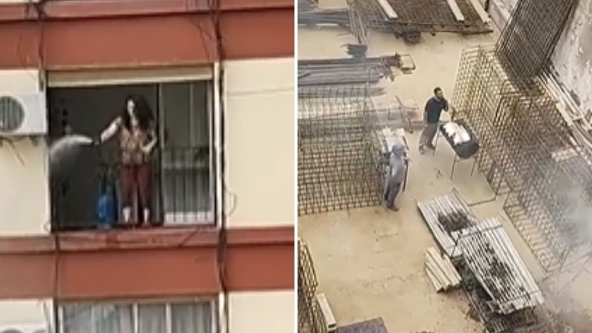 VIDEO: Mujer le apaga la carne asada a trabajadores con una hidrolavadora y se vuelve viral
