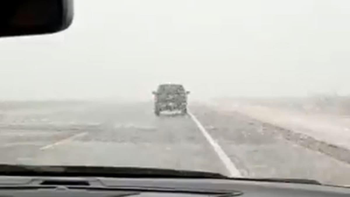 Cae nevada en Chihuahua en pleno mes de marzo