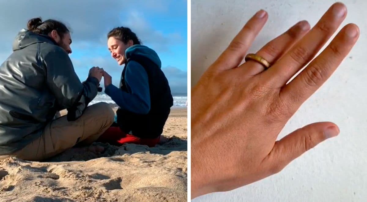 Video: Joven convierte madera en un anillo de compromiso para su novia