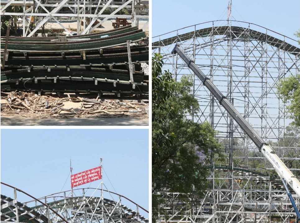 ¡Adiós montaña rusa de Chapultepec! Inicia desmantelamiento