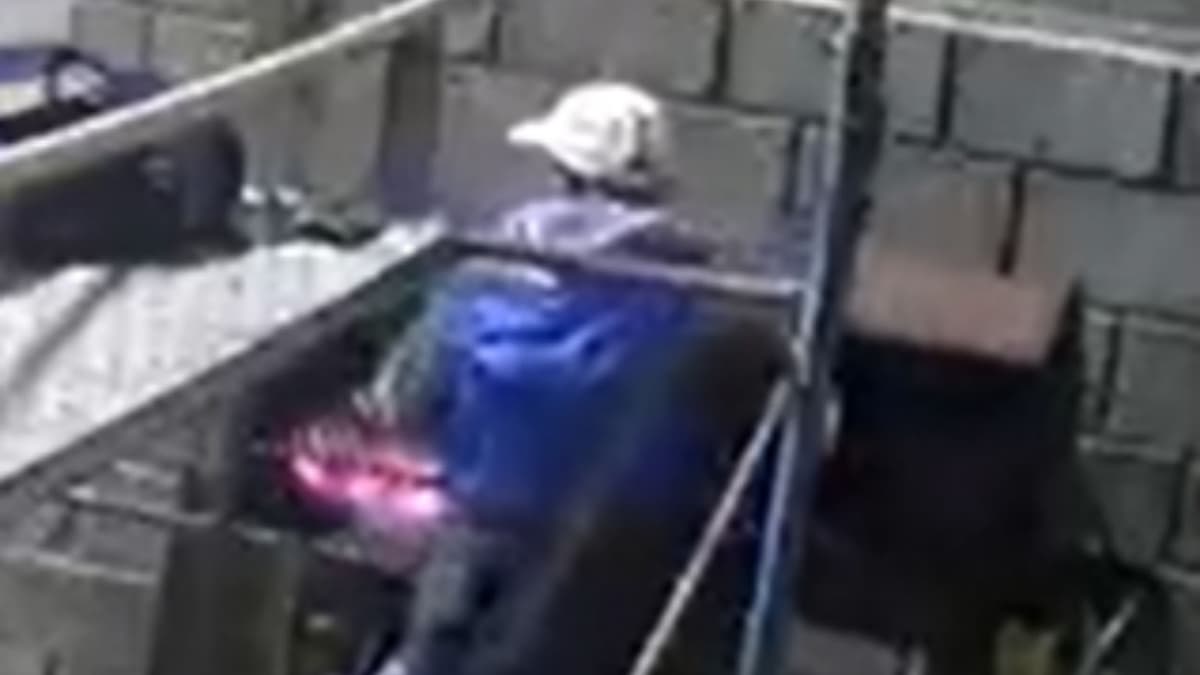 VIDEO: Cámara de seguridad capta a sujeto robándose una tira de carne asada
