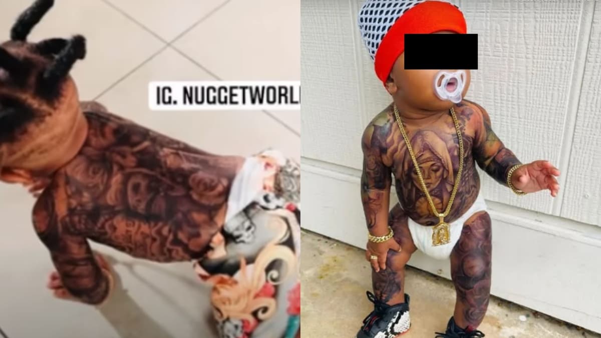 Madre genera polémica por ponerle "tatuajes" a su bebé