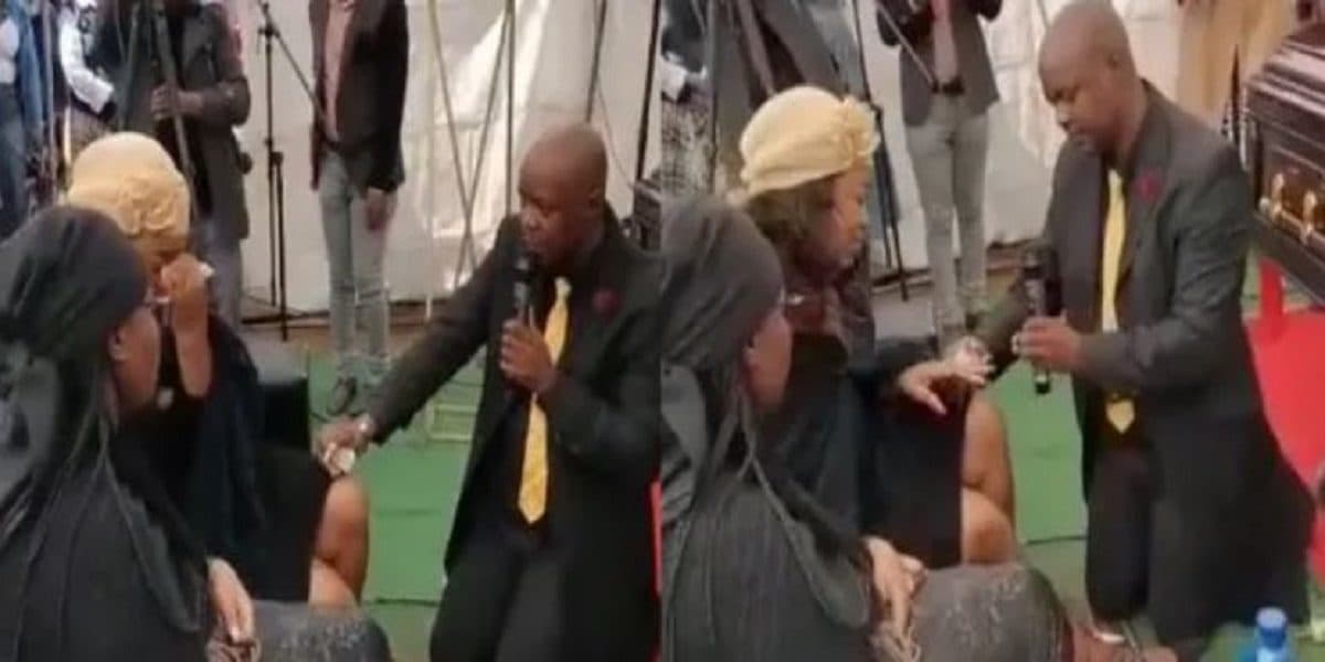 Video: Le pide matrimonio a su novia en el funeral de su suegro