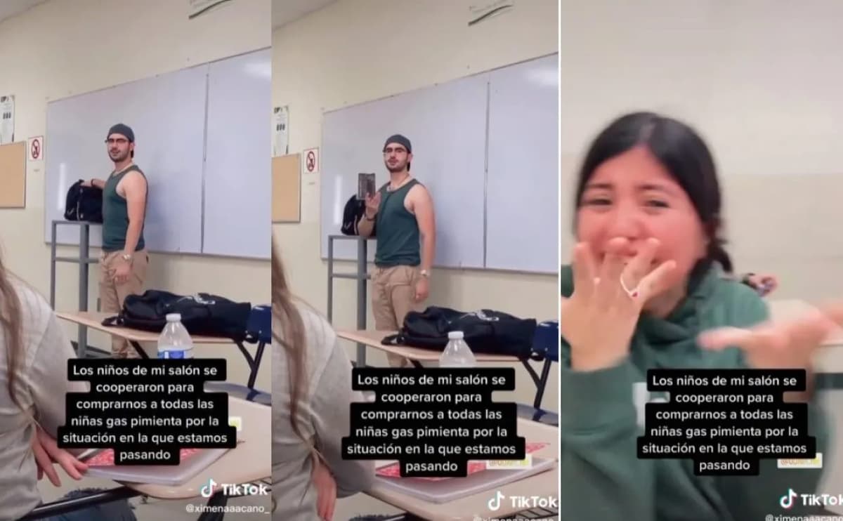 Alumnos hacen colecta para regalar "gas pimienta" a sus compañeras de clase