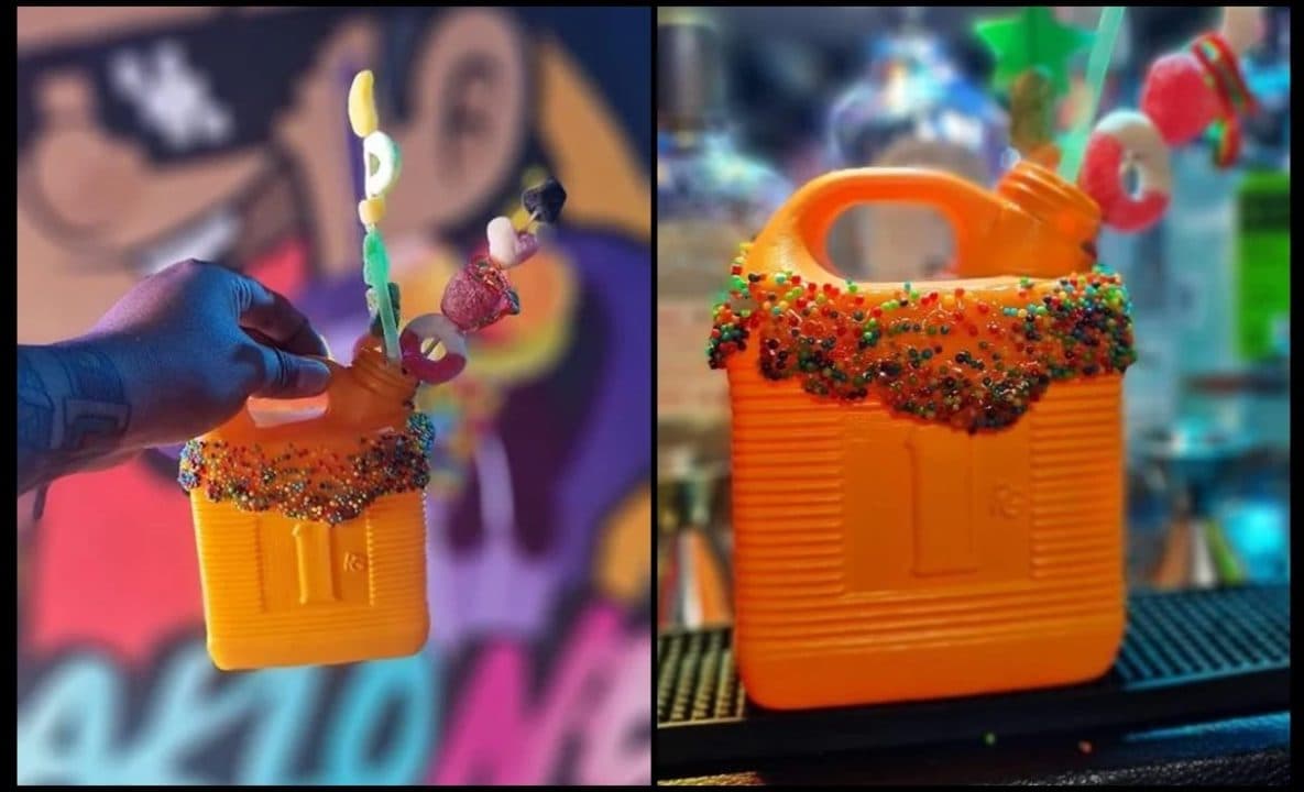 “Wachicoldrinks” en Hidalgo: venden cerveza en un garrafón de gasolina