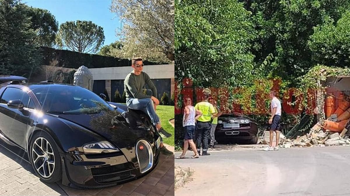 Chocan Bugatti Veyron de Cristiano Ronaldo en Mallorca