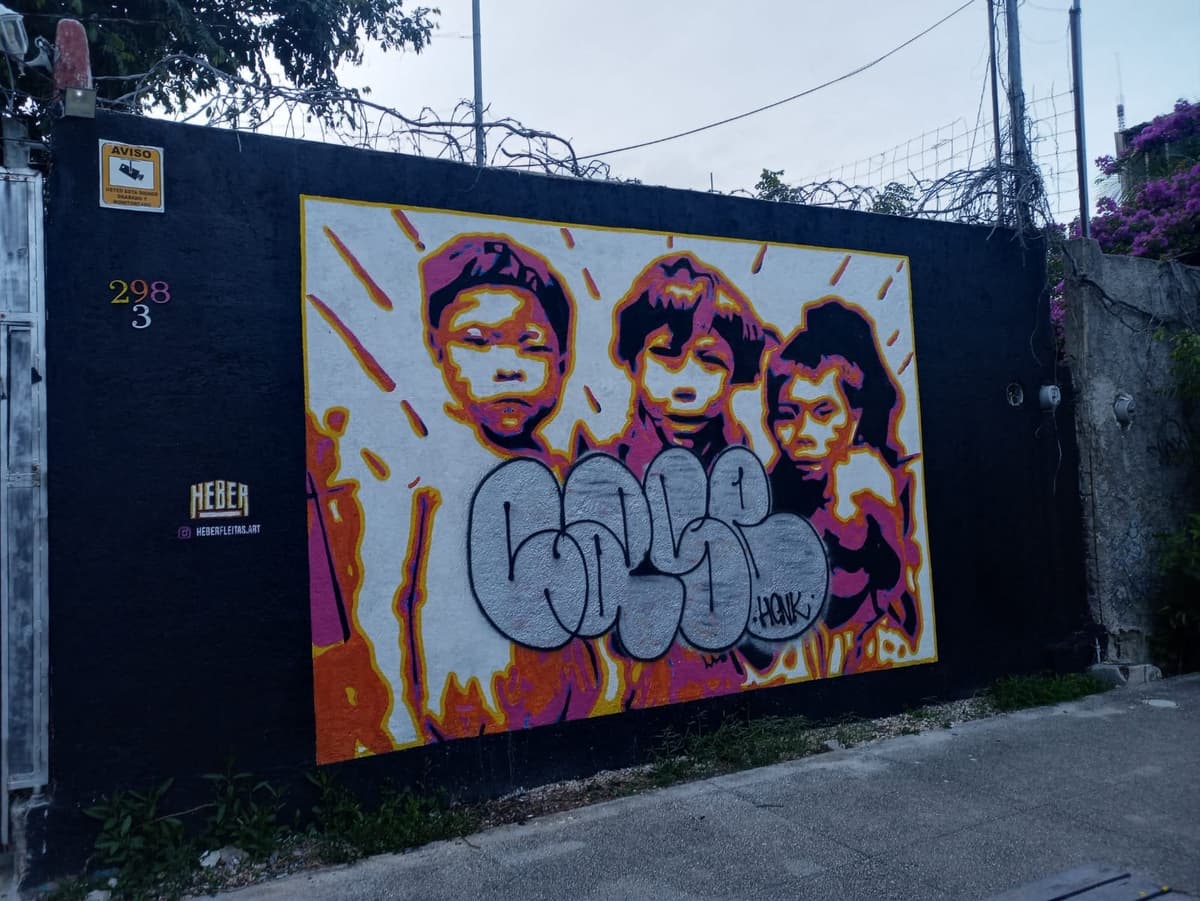 LOS 'MARAS' DEL ARTE URBANO: Llegan a Playa del Carmen grafiteros de HCNK a vandalizar murales