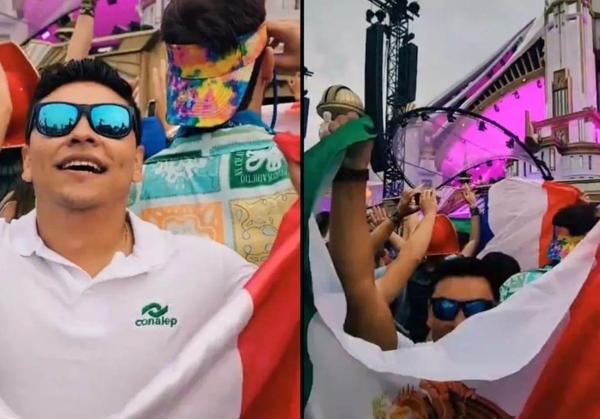 VIDEO: Joven se hace viral por ir a Tomorrowland con su uniforme del Conalep