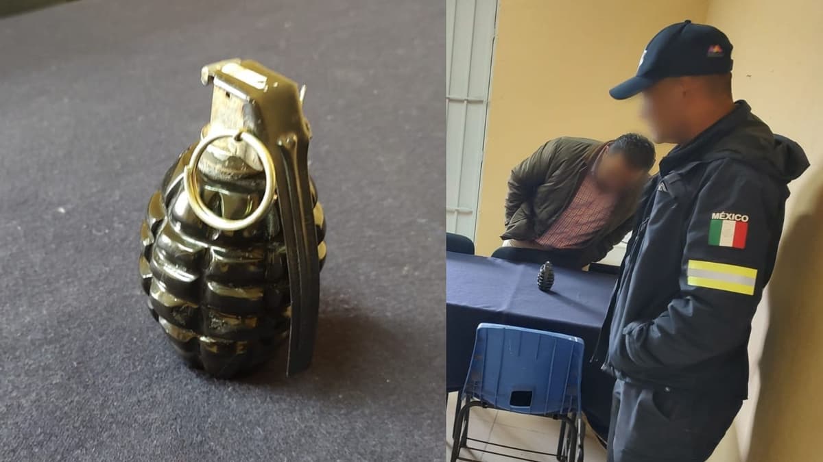 Granada de juguete origina fuerte operativo en secundaria de Edomex