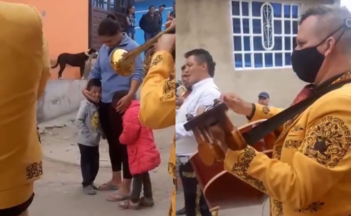 VIDEO: Con canicas y cinco pesos, niño paga serenata para sorprender a su mamá