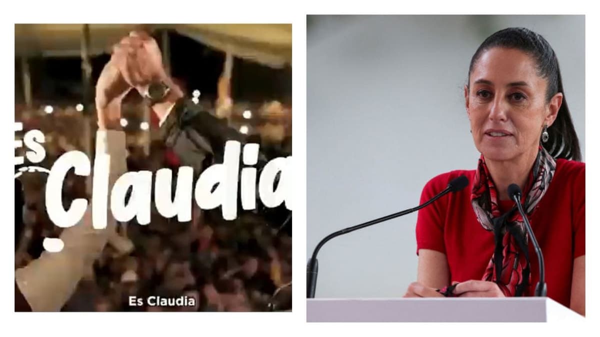 Video: Sheinbaum no sabe quién mandó a hacer la canción “Es Claudia” que habla sobre ella, dice