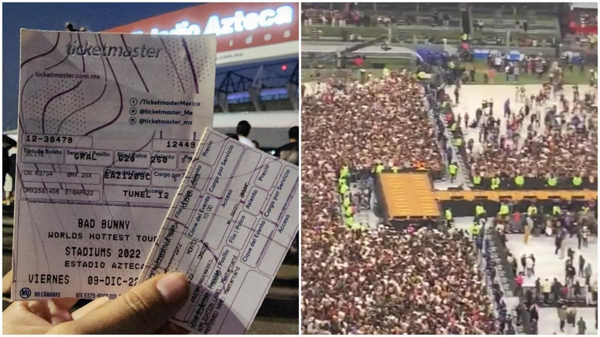 Caos en concierto de Bad Bunny; Ticketmaster rompe boletos y niega acceso a miles