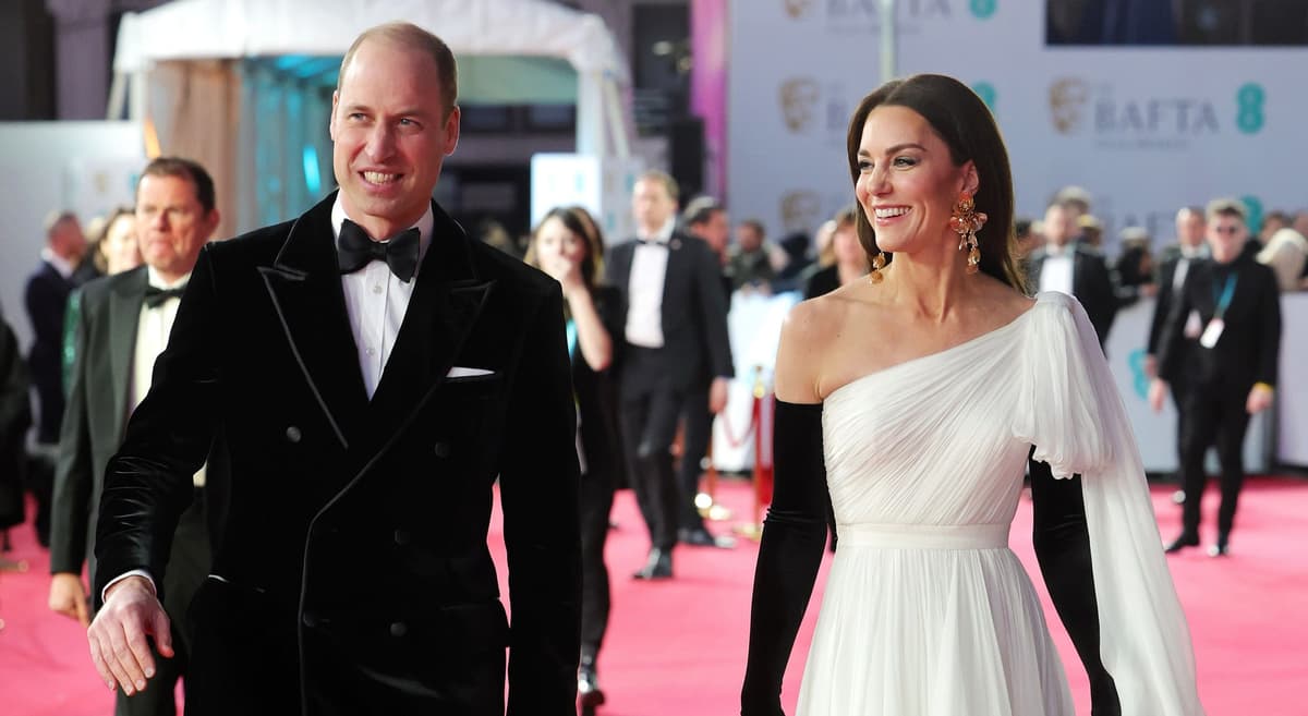 VIDEO: Kate Middleton da 'nalgada' al príncipe William en los premios BAFTA 2023 y se hace viral