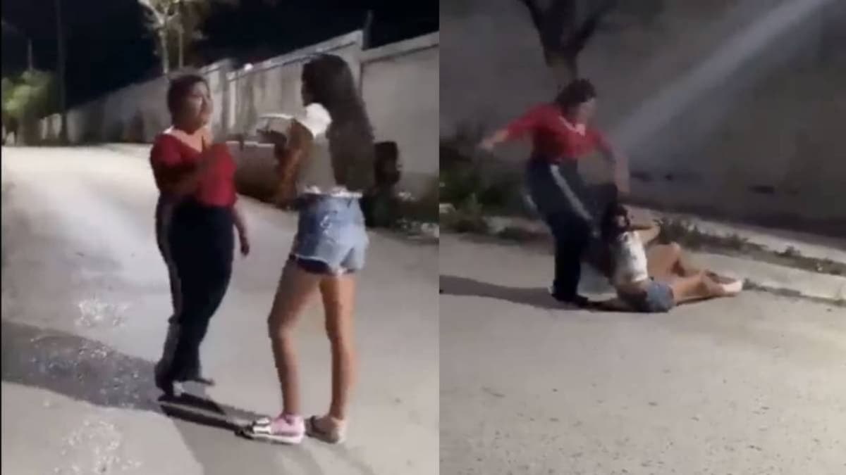 VIDEO: Mujer da golpiza a su hija por "dejarse" hacer bullying en la escuela