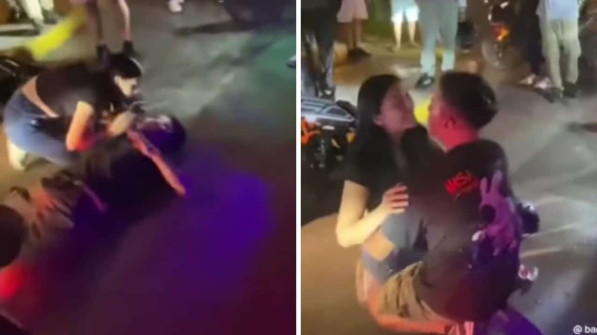 VIDEO: Hombre finge que lo atropellaron para proponerle matrimonio a su novia