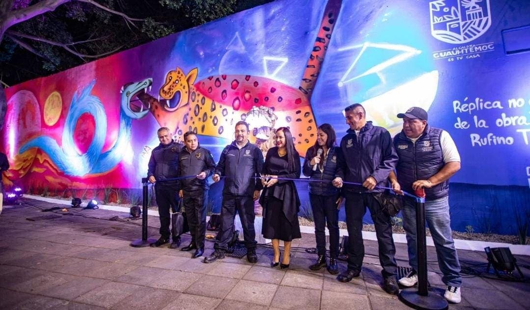 Sandra Cuevas copió un mural de Rufino Tamayo sin tener permiso del INAH