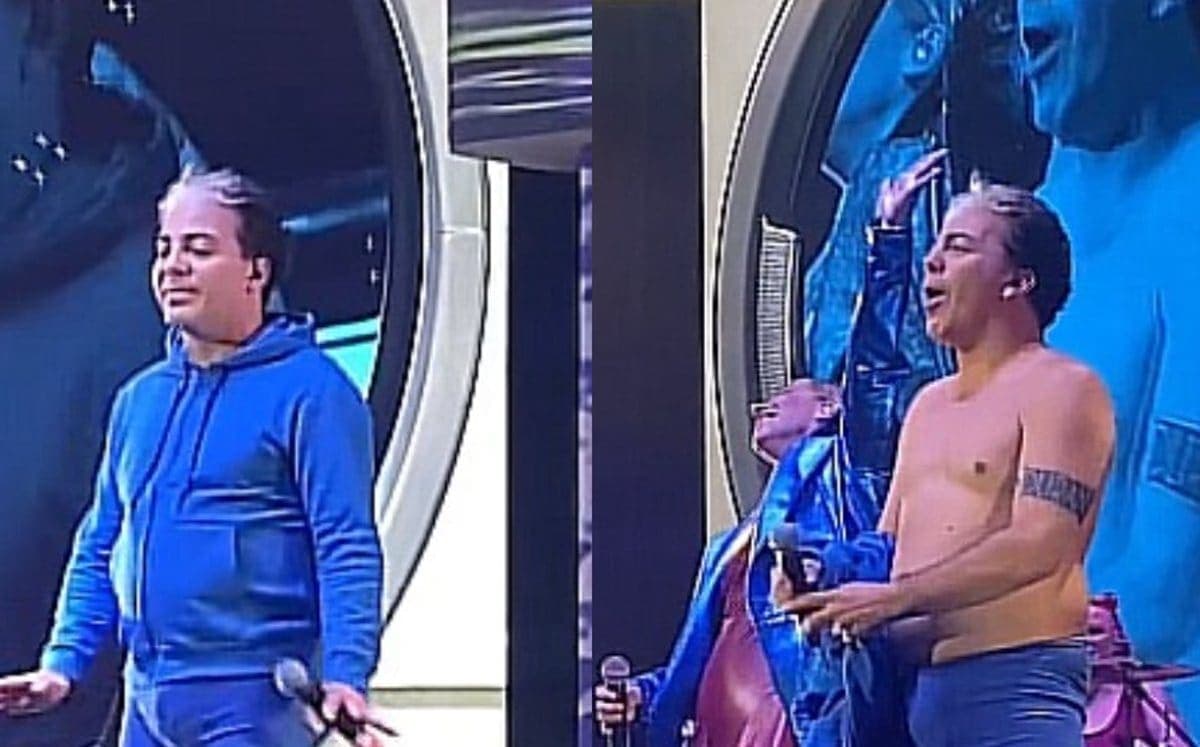 VIDEO: Cristian Castro queda en ropa interior en pleno show en vivo