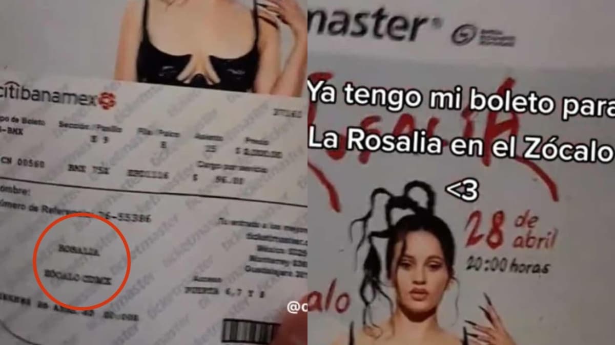 Joven compra "boleto" para ver a Rosalía en el Zócalo; el concierto es gratis  