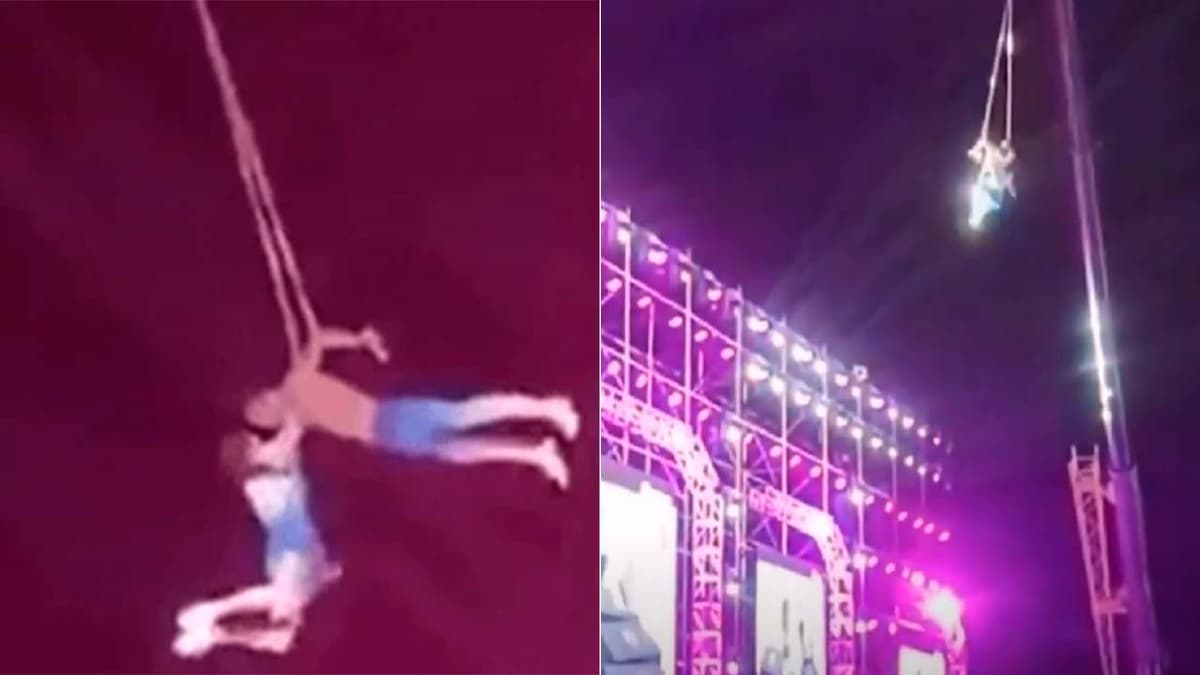VIDEO: Trapecista pierde la vida tras caer al vacío; no utilizaba arnés de seguridad